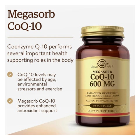 Solgar Megasorb CoQ-10 600mg Softgels - 30 Softgels