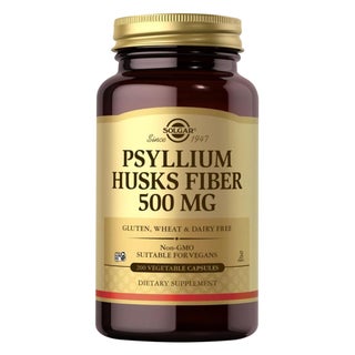 Solgar Psyllium Husks Fiber 500mg Capsules - 200 Capsules