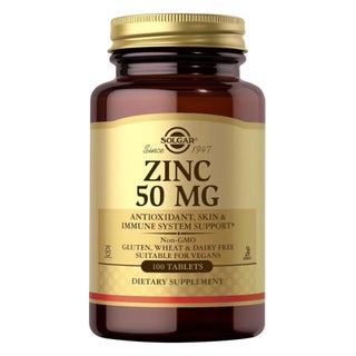Solgar Zinc 50mg Tablets - 100 Tablets