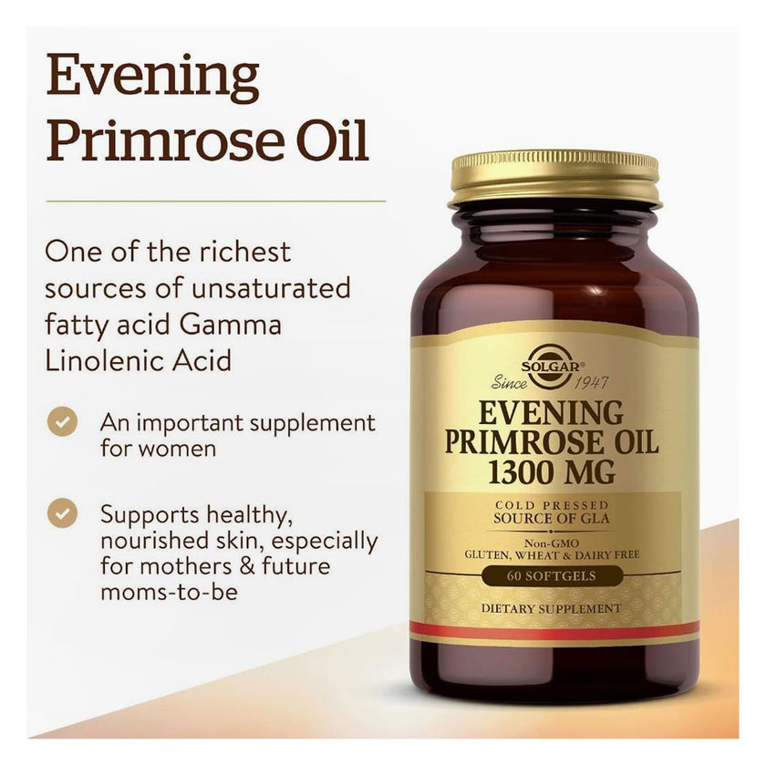 Solgar Evening Primrose Oil 1300mg Softgels - 60 Softgels