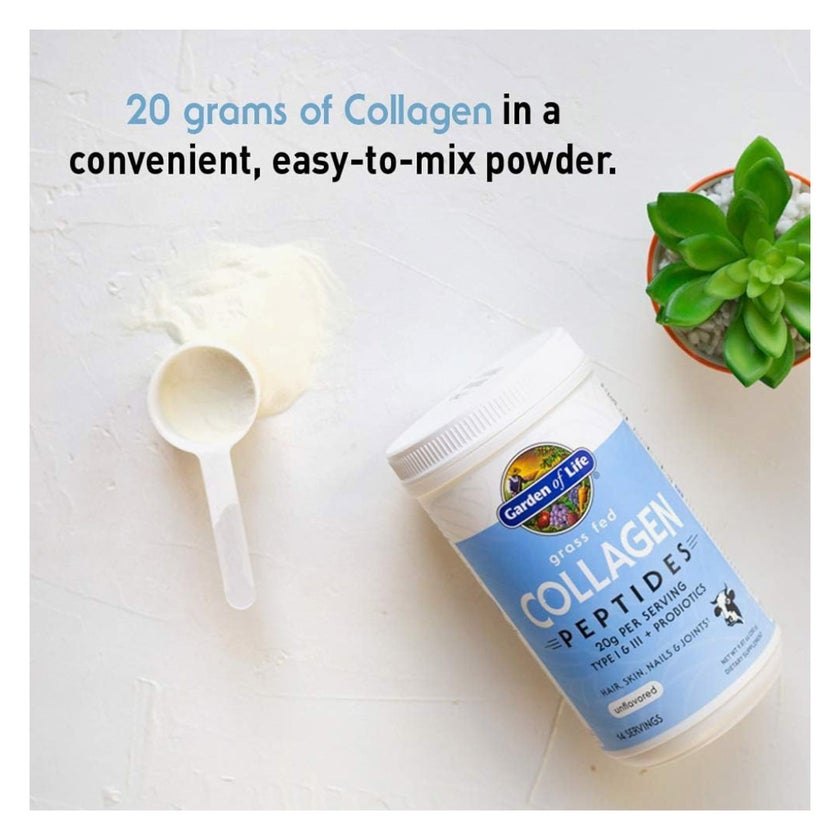 Garden Of Life Grass Fed Collagen Peptides, Unflavored - 280g