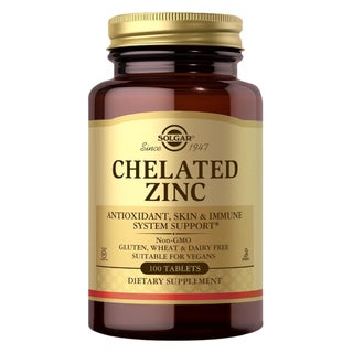 Solgar Chelated Zinc Tablets - 100 Tablets