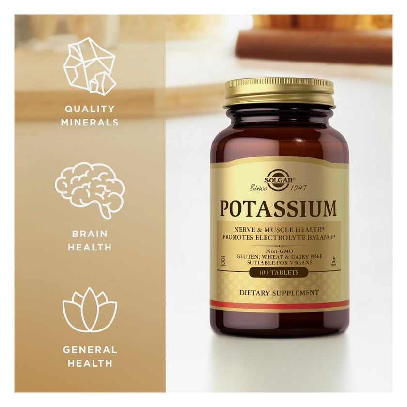 Solgar Potassium Tablets - 100 Tablets