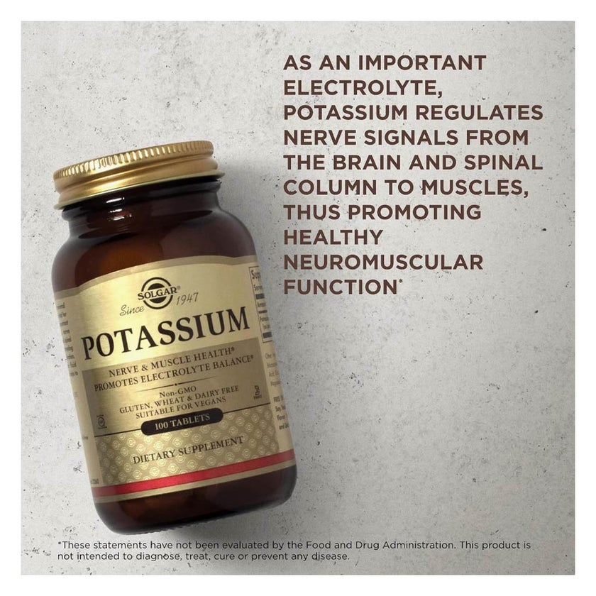 Solgar Potassium Tablets - 100 Tablets