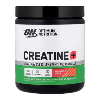 Optimum Nutrition Creatine+ Powder, Strawberry Peach - 360g