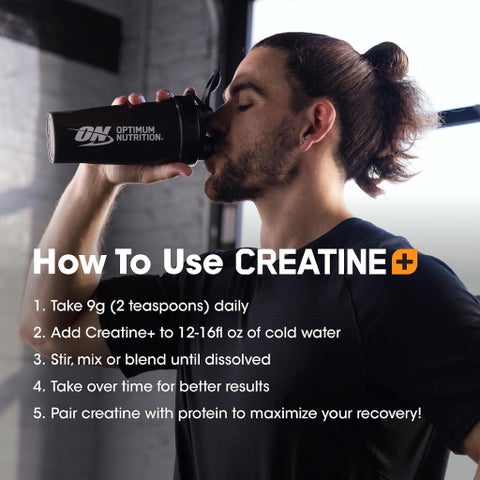 Optimum Nutrition Creatine+ Powder, Strawberry Peach - 360g