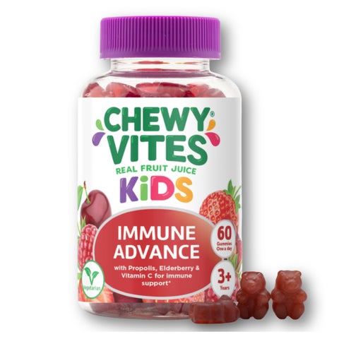 Chewy Vites Kids Immune Advance Gummies, Red Berries - 60 Gummies