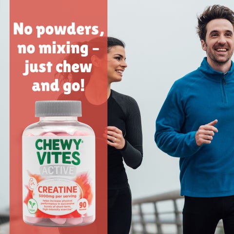 Chewy Vites Active Creatine Gummies, Strawberry - 90 Gummies