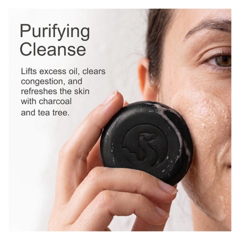 The Camel Soap Factory Camel Milk Face Soap, Charcoal & Tea Tree - 75g