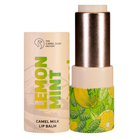 The Camel Soap Factory Camel Lip Balm, Lemon Mint - 6g