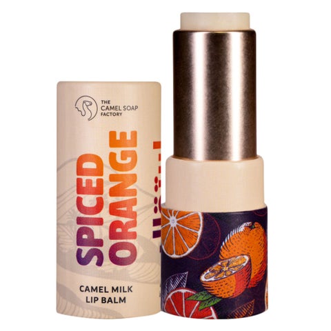 The Camel Soap Factory Camel Lip Balm, Spiced Orange - 6g