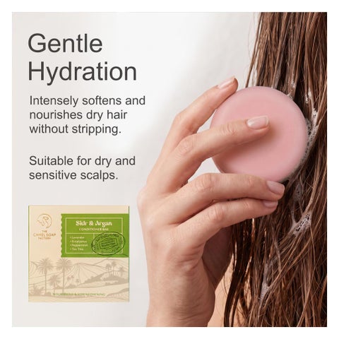 The Camel Soap Factory Sidr & Argan Conditioner Bar - 75g