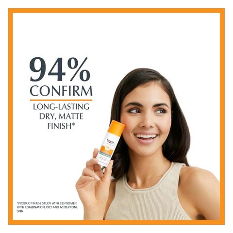 Eucerin Oil Control SPF 50+ Dry Touch Sun Gel Cream - 2 x 50ml