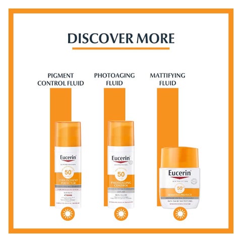Eucerin Oil Control SPF 50+ Dry Touch Sun Gel Cream - 2 x 50ml