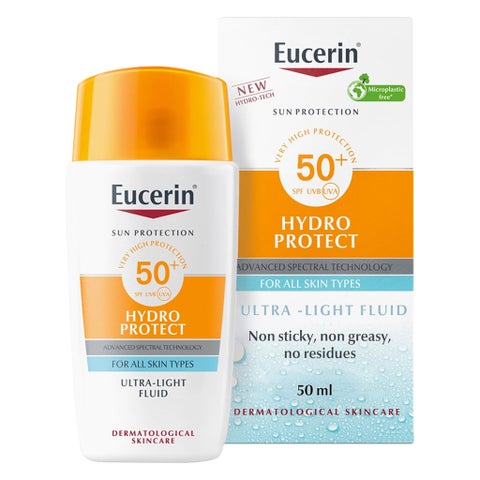 Eucerin Hydro Protect SPF 50+ Ultra Light Fluid - 2 x 50ml