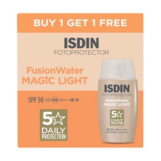Isdin Fotoprotector SPF 50 Fusion Water Magic Light Tinted Sunscreen - Promo Pack