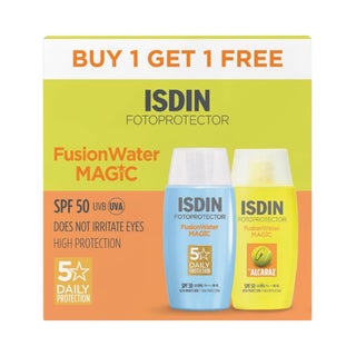 Isdin Fotoprotector Fusion Water Magic SPF 50 + Alcaraz Sunscreen - Promo Pack