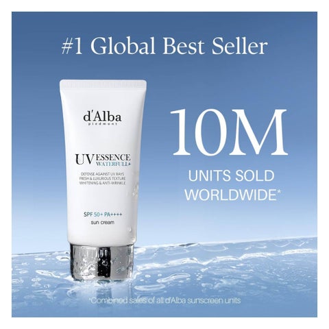 D'Alba SPF 50+ UV Essence Waterfull+ Sun Cream - 50ml