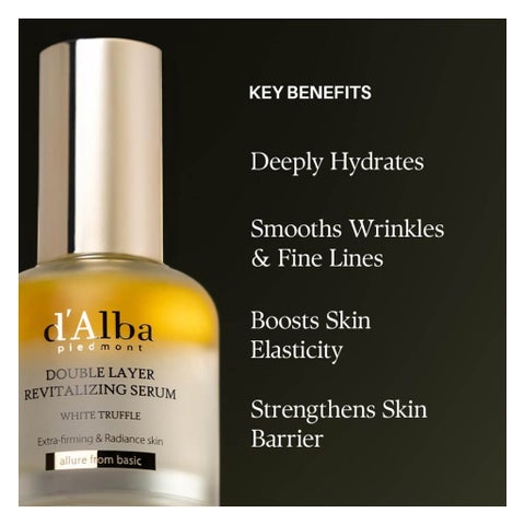 D'Alba White Truffle Double Layer Revitalizing Serum - 30ml