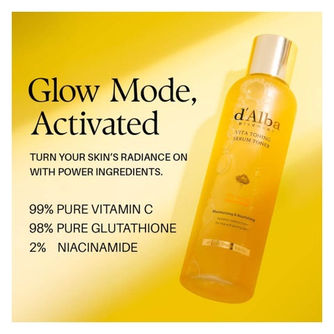 D'Alba Vita Toning Serum Toner, Anti-Aging - 180ml