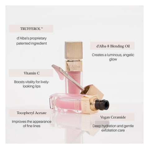 D'Alba Plumping Lip Glow Volumizer, 5ml - Posh Rose