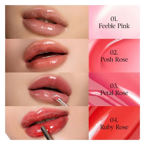 D'Alba Plumping Lip Glow Volumizer, 5ml - Ruby Rose