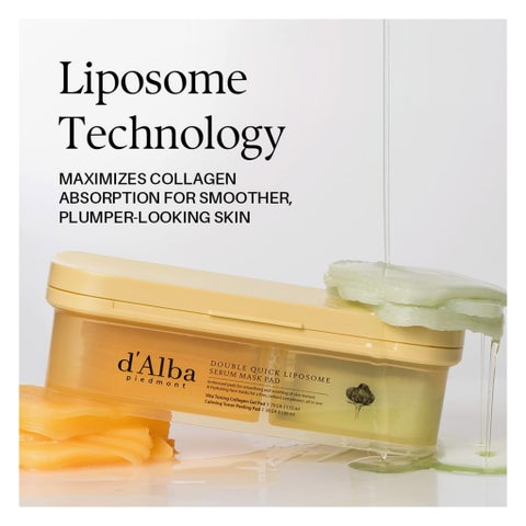 D'Alba Double Quick Liposome Serum Mask Pad - 225ml