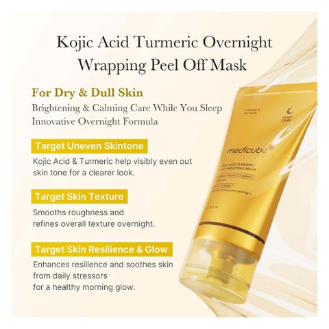 Medicube Kojic Acid Turmeric Night Wrapping Face Mask - 75ml
