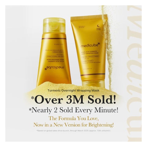 Medicube Kojic Acid Turmeric Night Wrapping Face Mask - 75ml