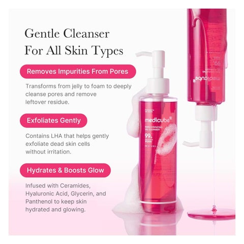 Medicube 99% PDRN Hydrating Gel Cleanser - 200ml