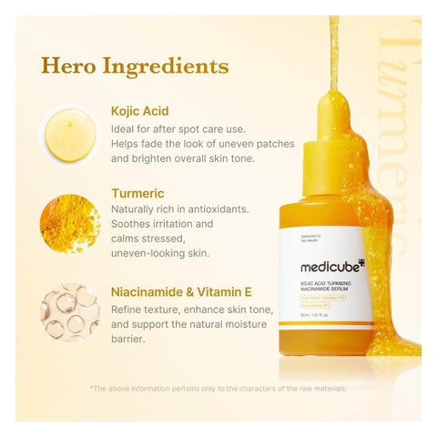 Medicube Kojic Acid Turmeric Niacinamide Serum - 30ml