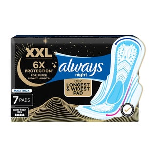 Always Maxi Thick Night Sanitary Pads, XXL - 7 Pads
