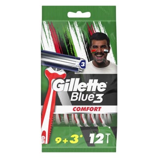 Gillette Blue 3 Comfort Razors - 12 Razors