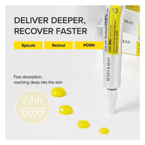 Mary&May 2000 Shot Spicule Retinol PDRN Cream - 15g