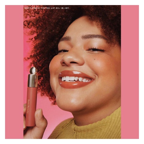 Rare Beauty Soft Pinch Tinted Lip Oil, Muted Peach - Joy