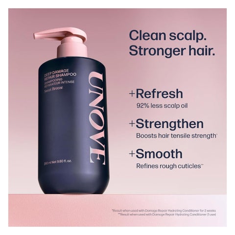 Unove Deep Damage Repair Shampoo, Sweet Breeze - 500ml
