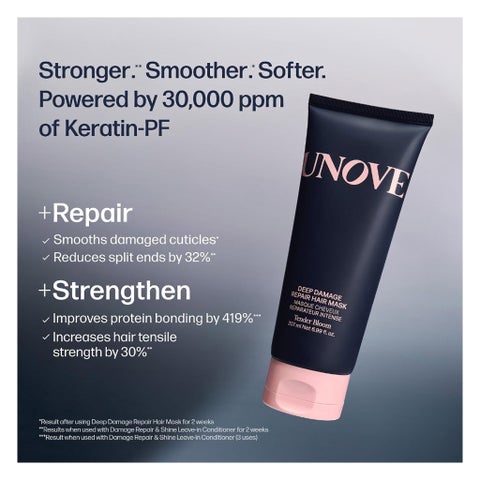 Unove Deep Damage Repair Hair Mask, Tender Bloom - 320ml