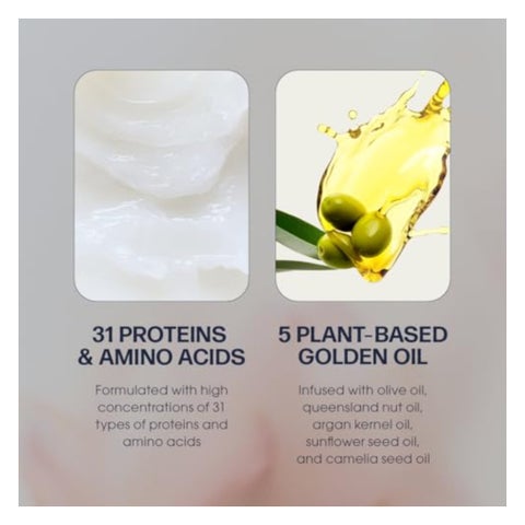 Unove Deep Damage Repair Hair Mask, Warm Petal - 320ml
