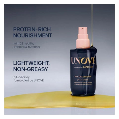 Unove Silk Hair Oil Serum, Warm Petal - 70ml
