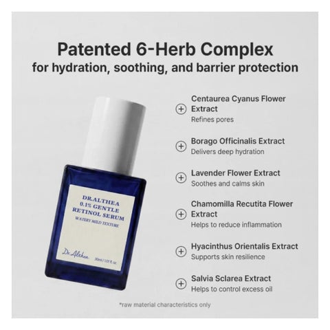 Dr. Althea 0.1% Gentle Retinol Serum - 30ml