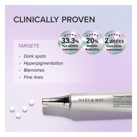 Mary&May Tranexamic Acid + Glutathione Eye Cream - 30ml