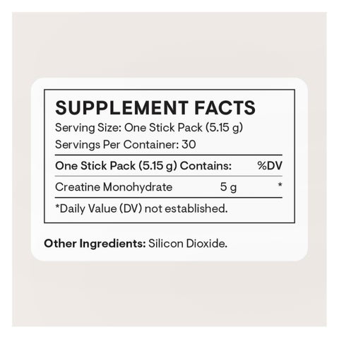 Thorne Creatine Monohydrate Sticks, Unflavored - 30 Sticks