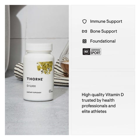 Thorne Vitamin D-5000 Capsules - 120 Capsules
