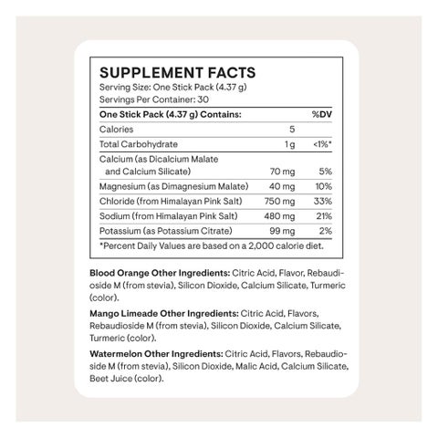 Thorne Daily Electrolytes Sticks, Assorted flavors - 30 Sticks