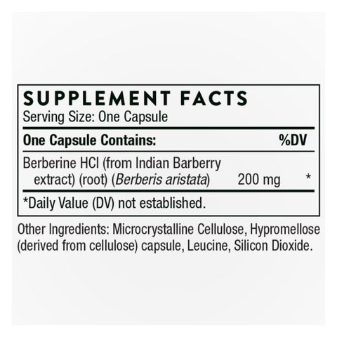 Thorne Berberine 200mg Capsules - 60 Capsules