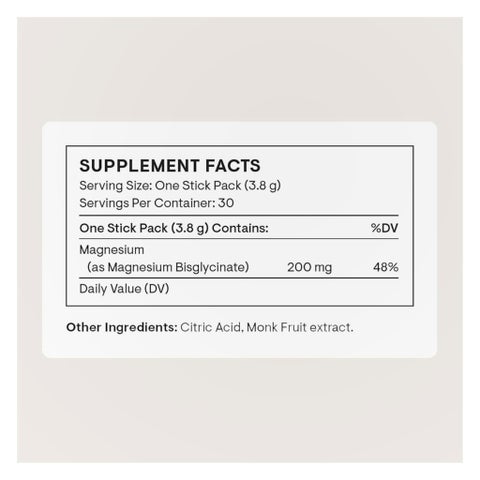 Thorne Magnesium Bisglycinate Sticks - 30 Sticks