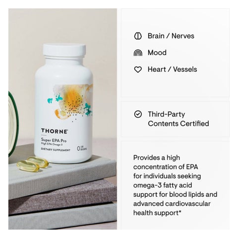 Thorne Super EPA Pro Omega 3 Gelcaps - 120 Softgels