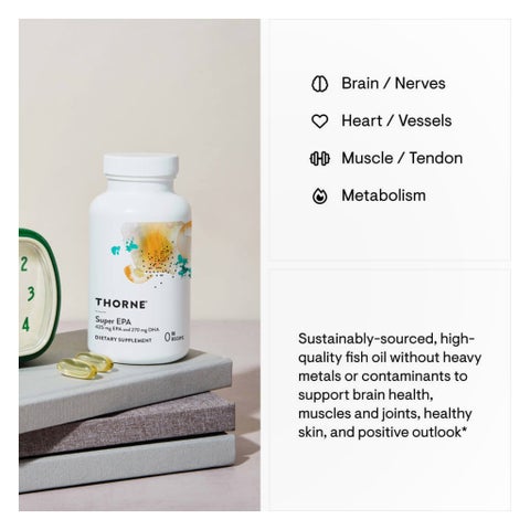 Thorne Super EPA + DHA Omega Gelcaps - 90 Softgels