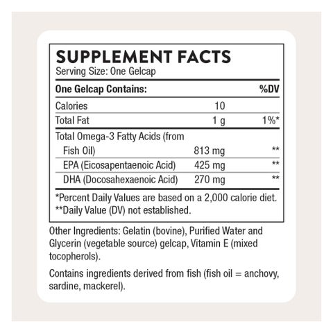 Thorne Super EPA + DHA Omega Gelcaps - 90 Softgels