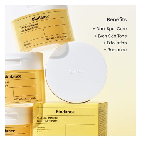 Biodance Vita Niacinamide Gel Toner Pads - 60 Pads